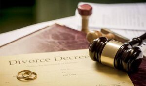 Official Thai divorce decree document, outlining the court's final ruling on divorce, child custody, and asset division.