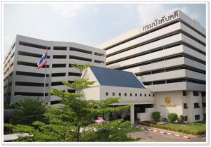 Article 10 Legal execution division office with officials processing civil enforcement cases in Thailand, showcasing a professional environment focused on legal procedures and law enforcement actions.