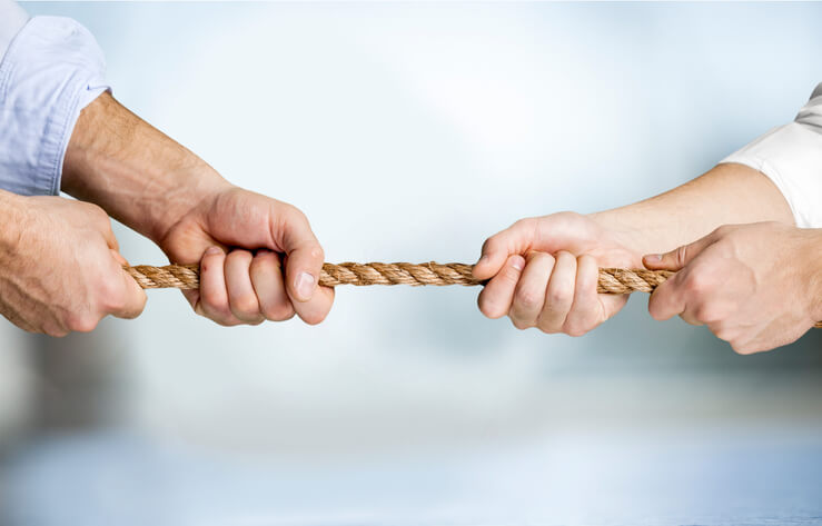 Lawyer consulting client on case dispute issues in Thailand at a lead law firm in Bangkok office
