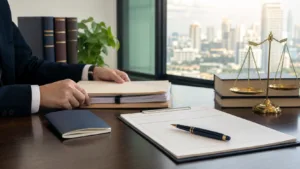 Article 7 Legal documents and passport prepared for a court case visa extension in Thailand