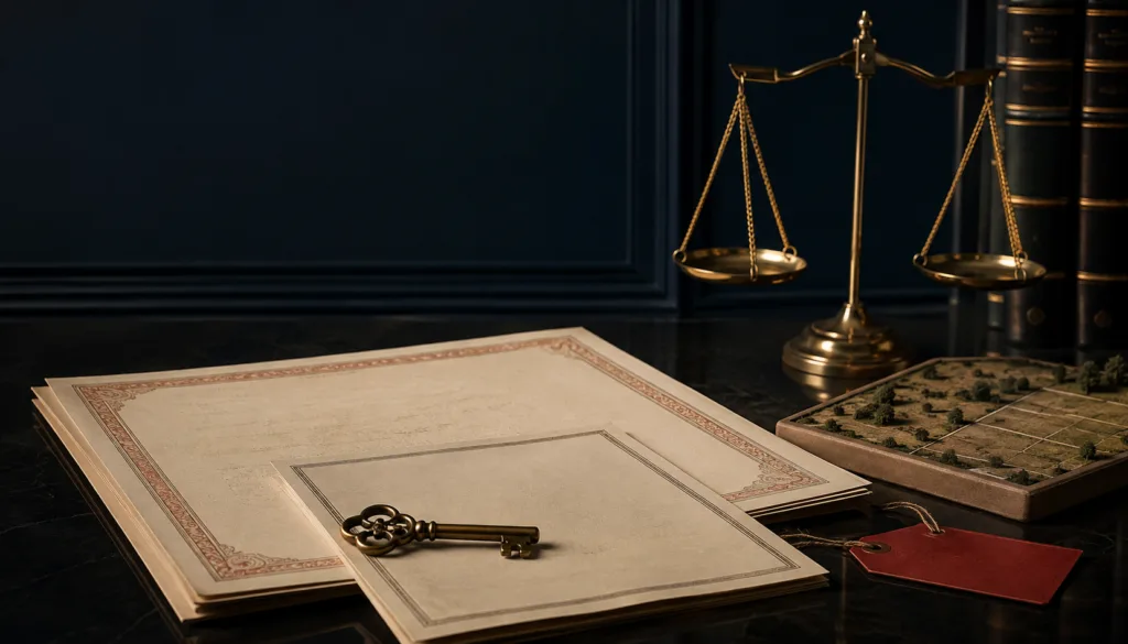 Can a Mortgage Be Enforced Against Land Forfeited in a Thai Drug Case? Supreme Court Judgment No. 521/2569 1 Registered mortgage documents and land model illustrating enforcement against forfeited property in Thailand
